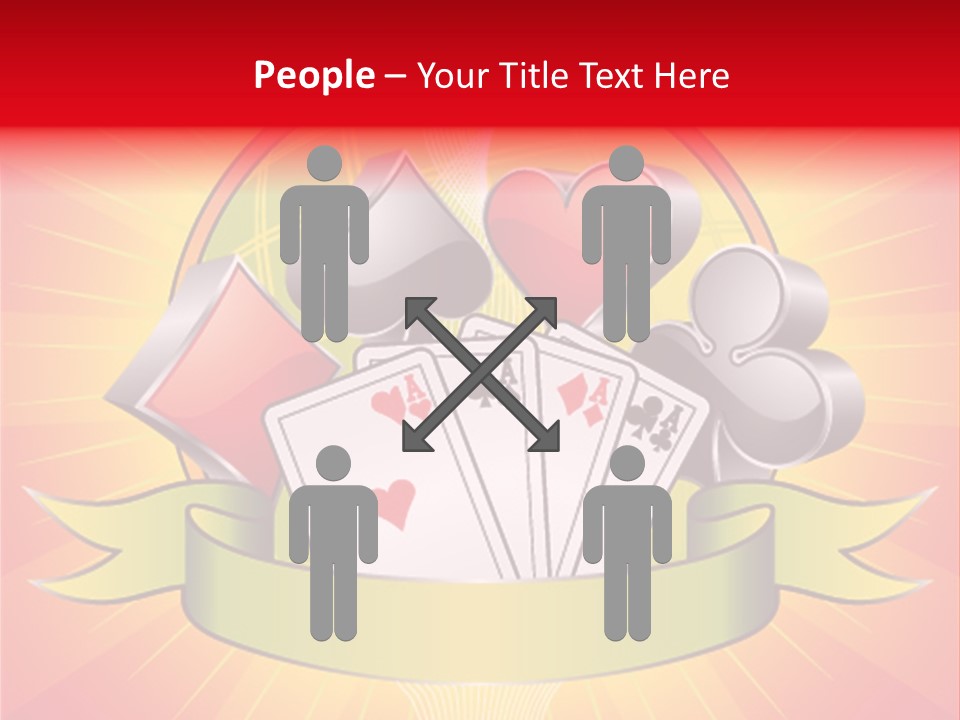 Gamble Bell Red PowerPoint Template