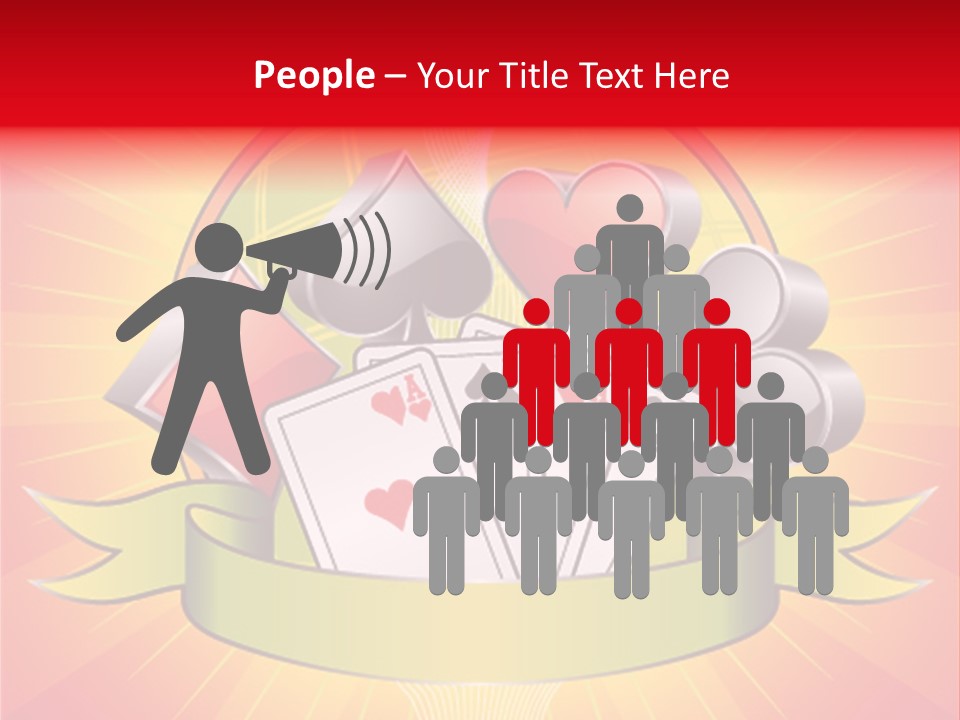 Gamble Bell Red PowerPoint Template