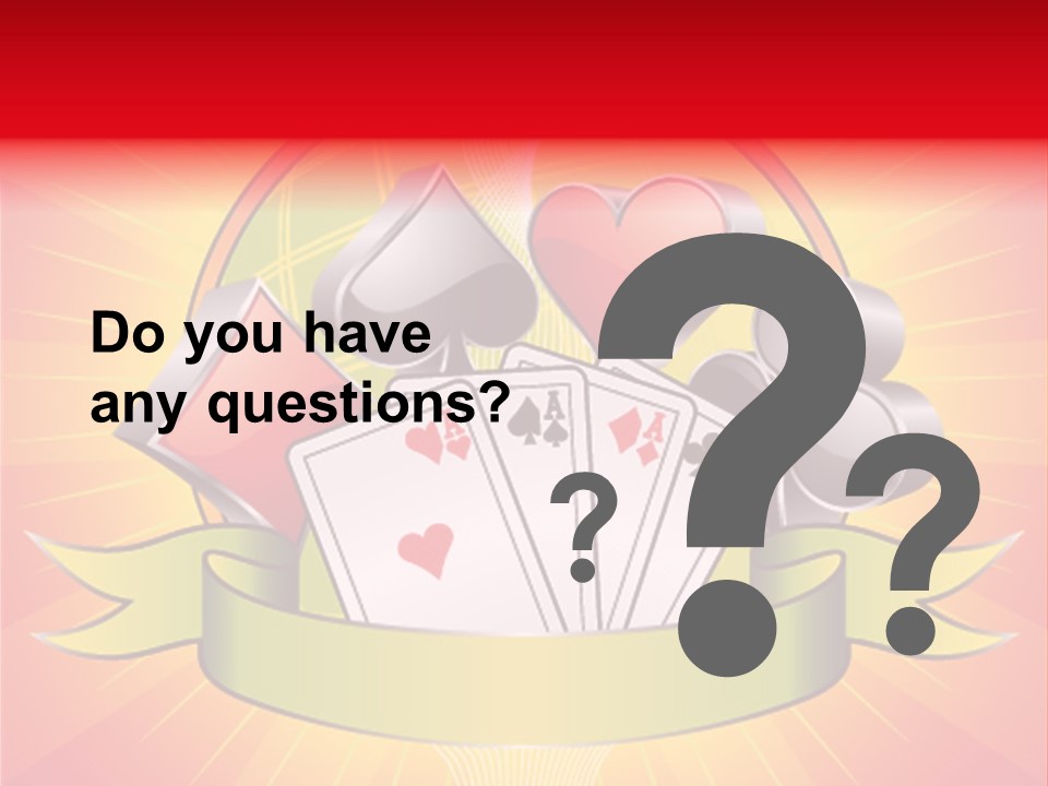 Gamble Bell Red PowerPoint Template