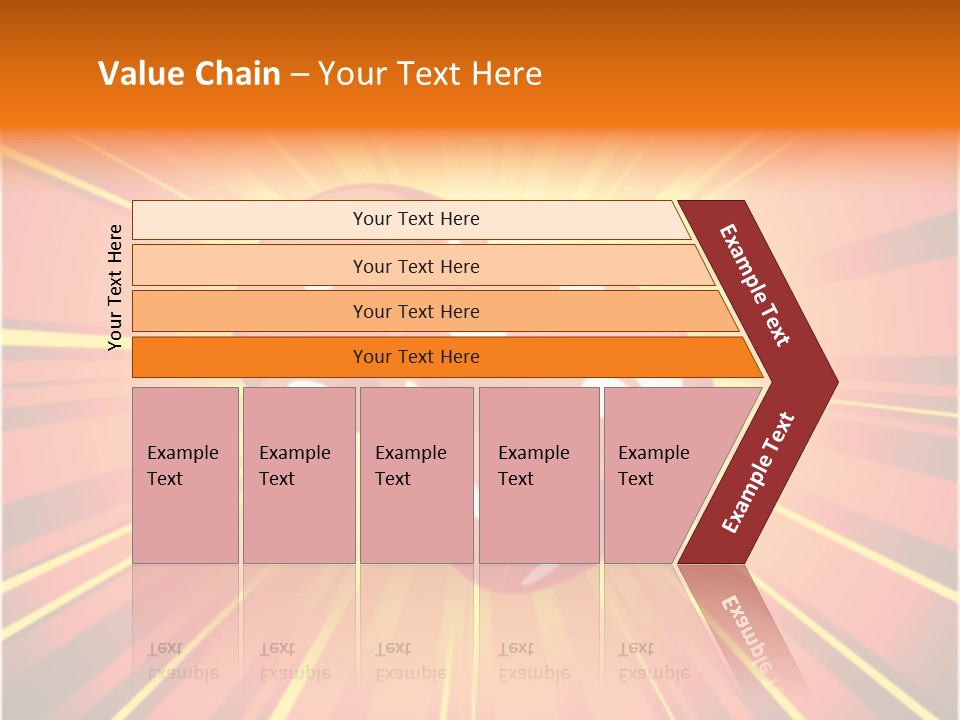 A Pair Of Dices On A Red And Yellow Background PowerPoint Template