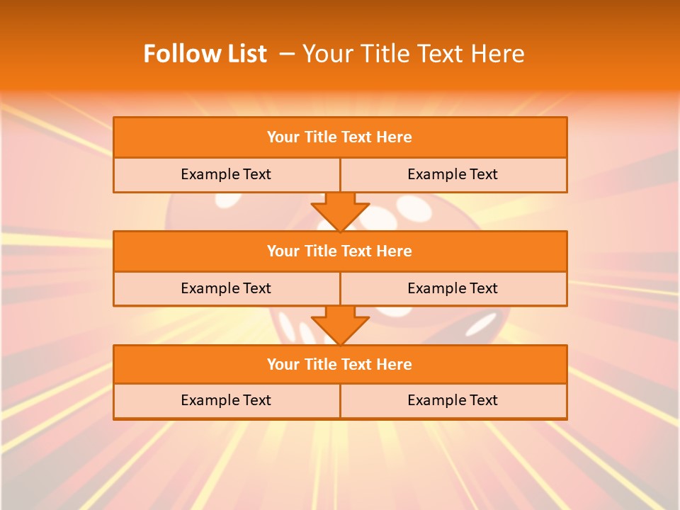 A Pair Of Dices On A Red And Yellow Background PowerPoint Template
