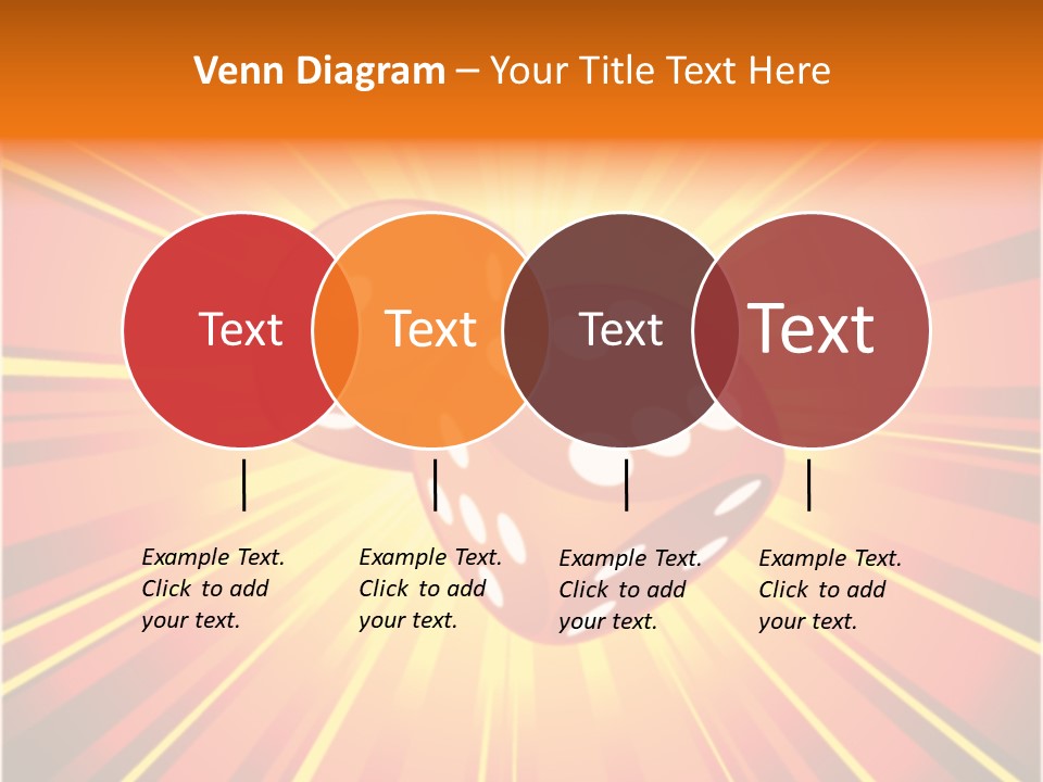 A Pair Of Dices On A Red And Yellow Background PowerPoint Template
