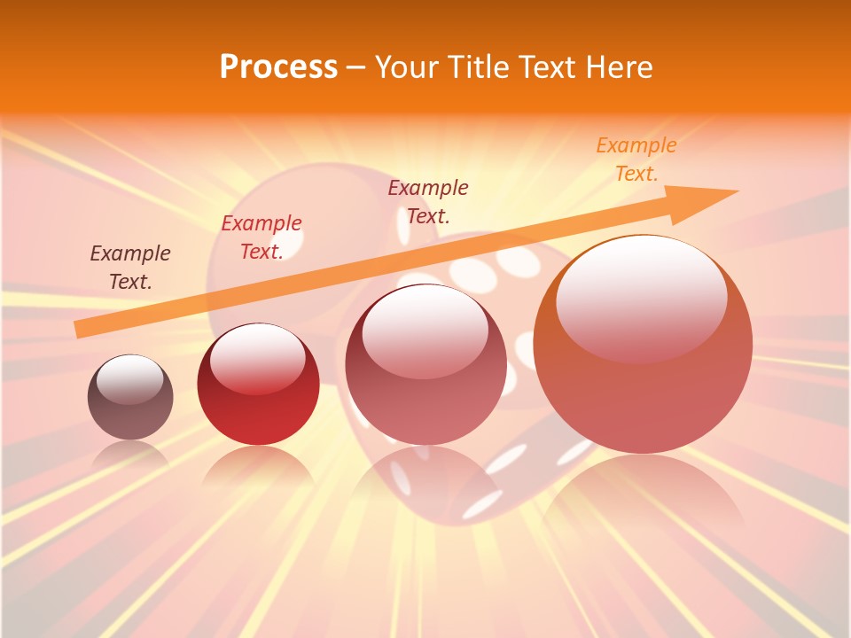 A Pair Of Dices On A Red And Yellow Background PowerPoint Template