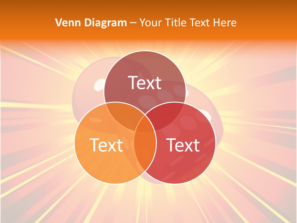 A Pair Of Dices On A Red And Yellow Background PowerPoint Template