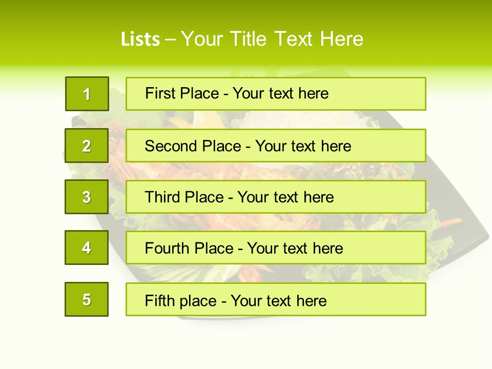 Parsley Food Eating PowerPoint Template