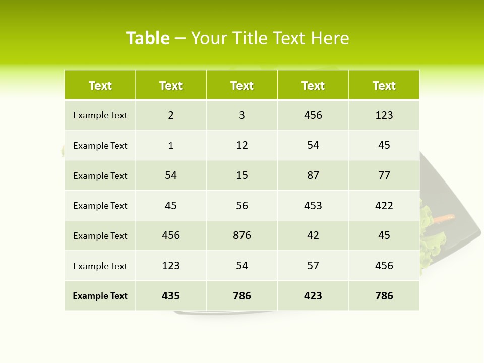 Parsley Food Eating PowerPoint Template