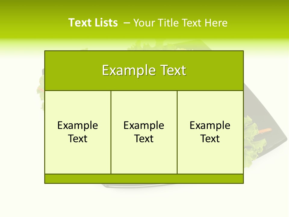 Parsley Food Eating PowerPoint Template