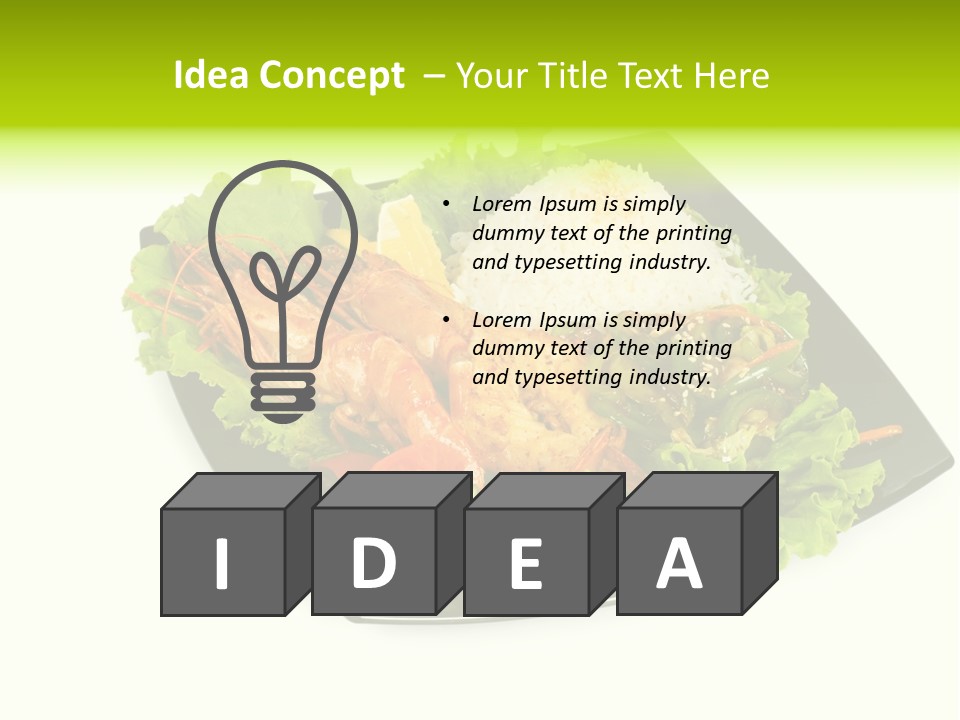 Parsley Food Eating PowerPoint Template