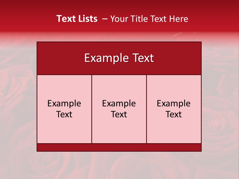 A Bunch Of Red Roses On A White Background PowerPoint Template