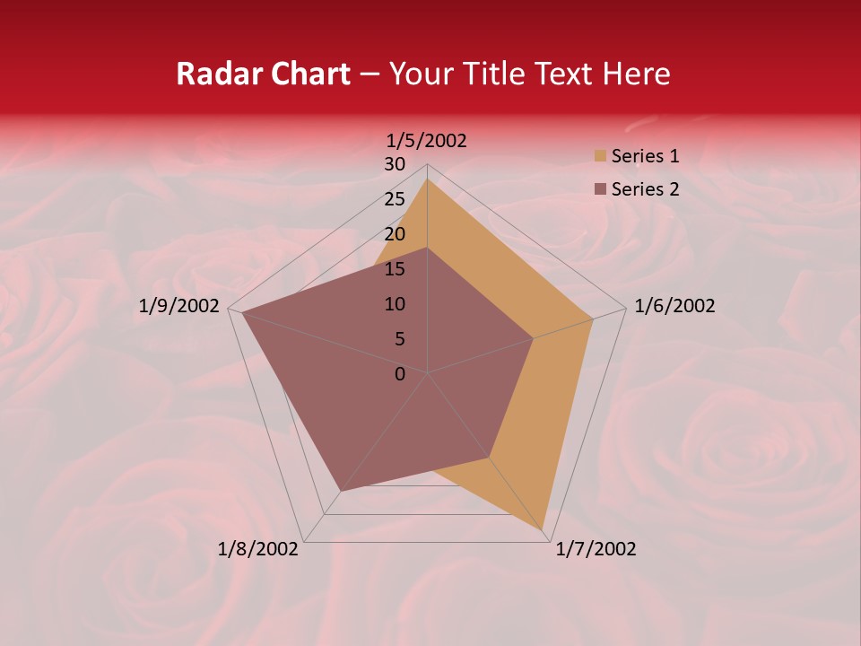 A Bunch Of Red Roses On A White Background PowerPoint Template