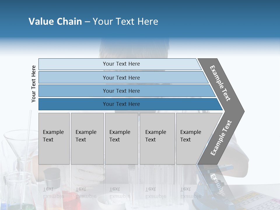 Boy Microbiology Analyzing PowerPoint Template