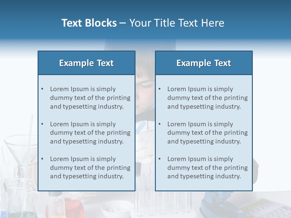 Boy Microbiology Analyzing PowerPoint Template