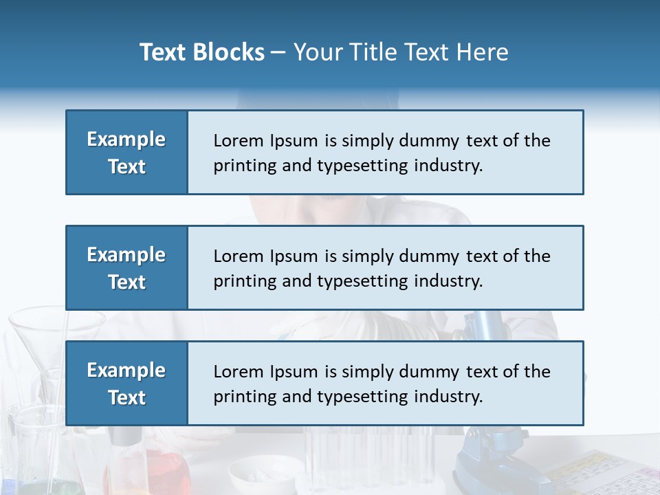 Boy Microbiology Analyzing PowerPoint Template