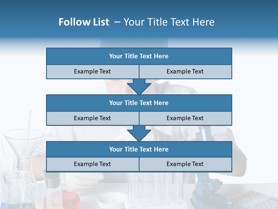 Boy Microbiology Analyzing PowerPoint Template