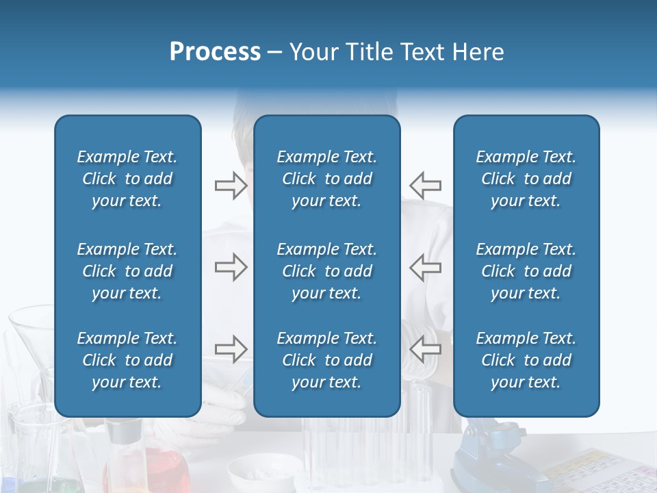 Boy Microbiology Analyzing PowerPoint Template