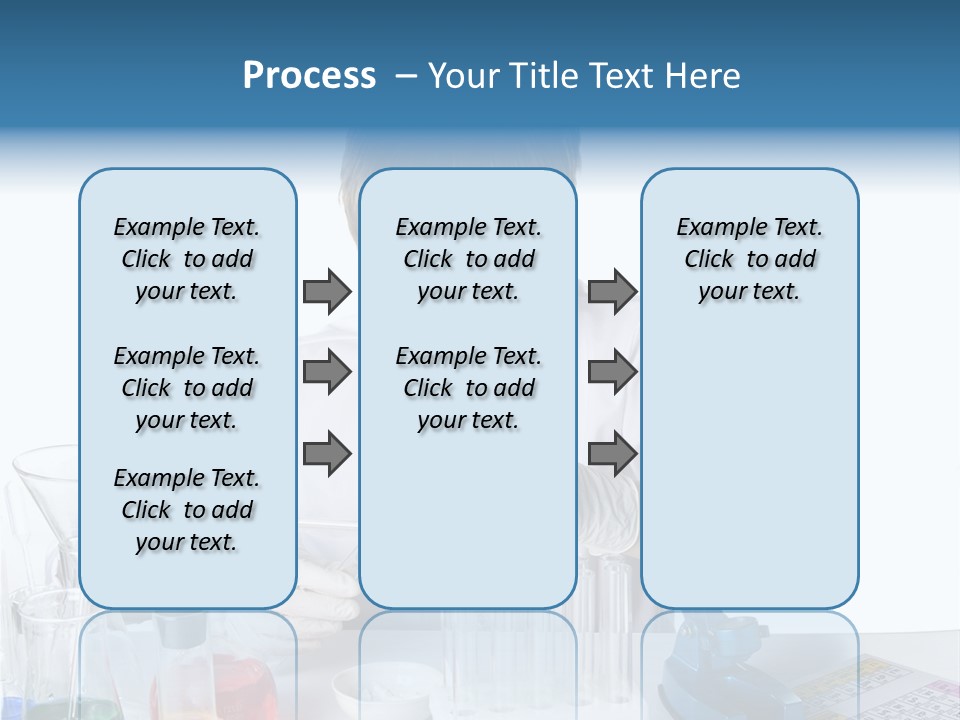 Boy Microbiology Analyzing PowerPoint Template