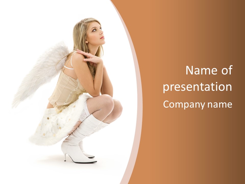 Pinup Lonely Furry PowerPoint Template