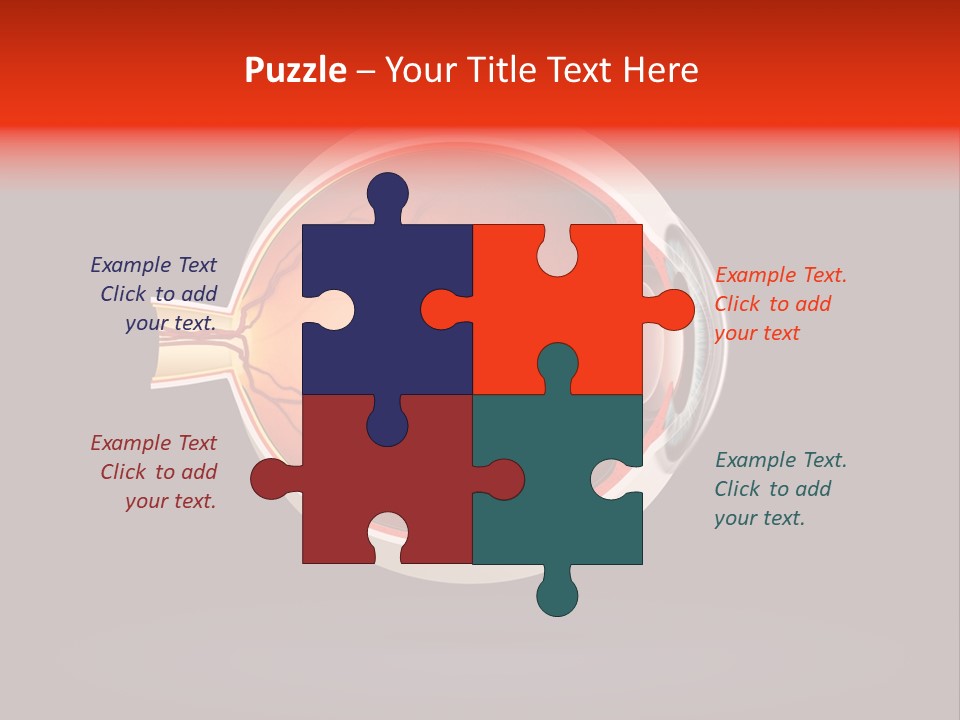 Healthcare Human Ophthalmic PowerPoint Template