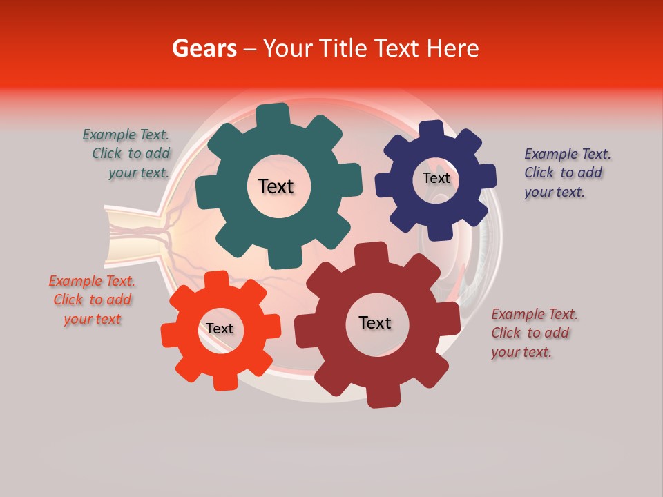 Healthcare Human Ophthalmic PowerPoint Template