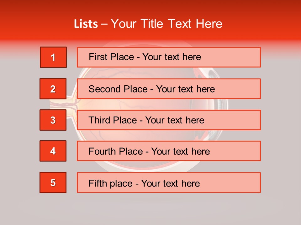 Healthcare Human Ophthalmic PowerPoint Template