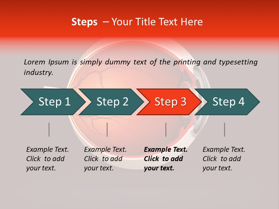 Healthcare Human Ophthalmic PowerPoint Template