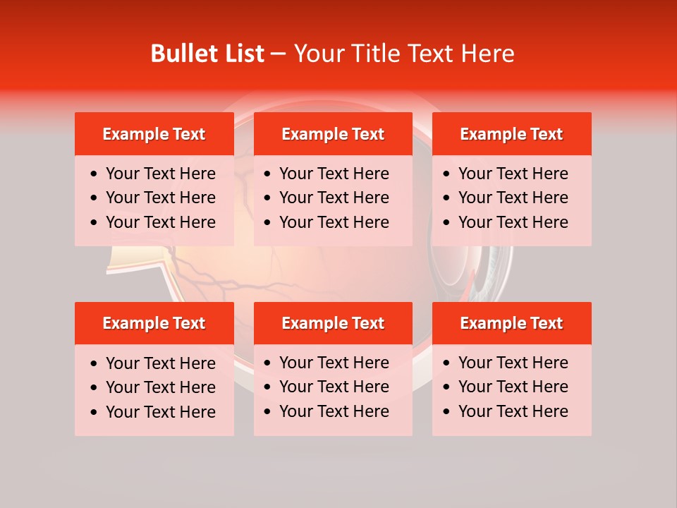 Healthcare Human Ophthalmic PowerPoint Template