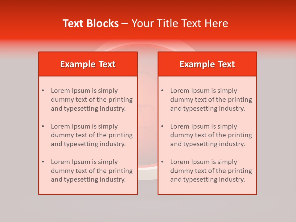 Healthcare Human Ophthalmic PowerPoint Template