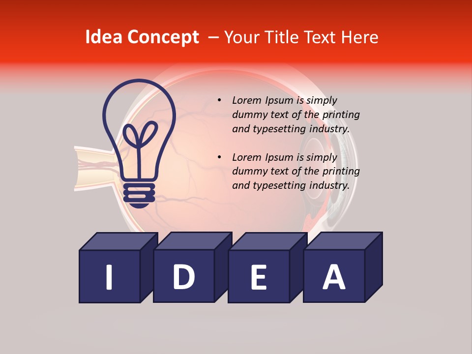 Healthcare Human Ophthalmic PowerPoint Template