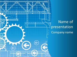 Line Automation Pattern PowerPoint Template