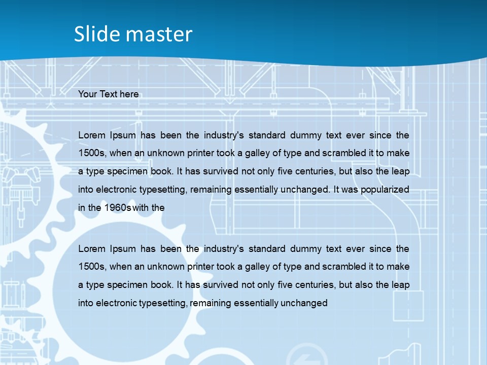 Line Automation Pattern PowerPoint Template