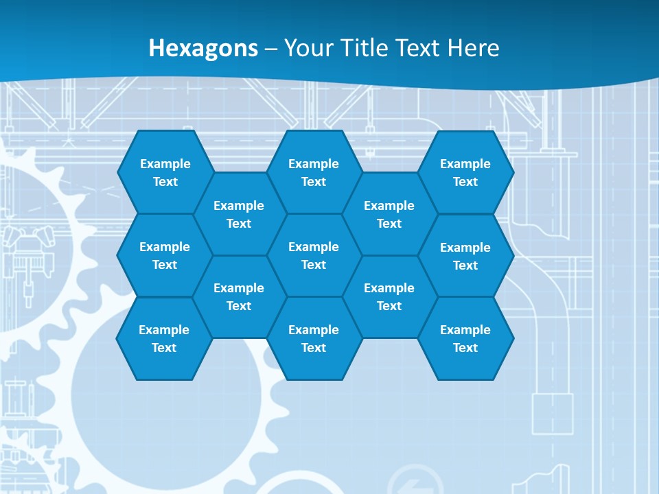 Line Automation Pattern PowerPoint Template