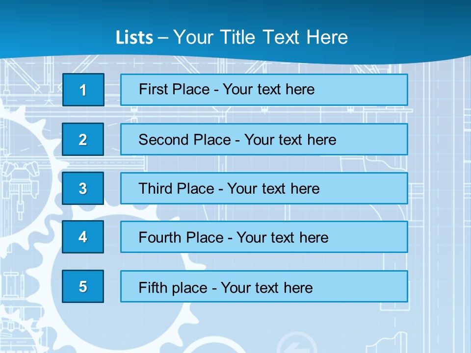 Line Automation Pattern PowerPoint Template