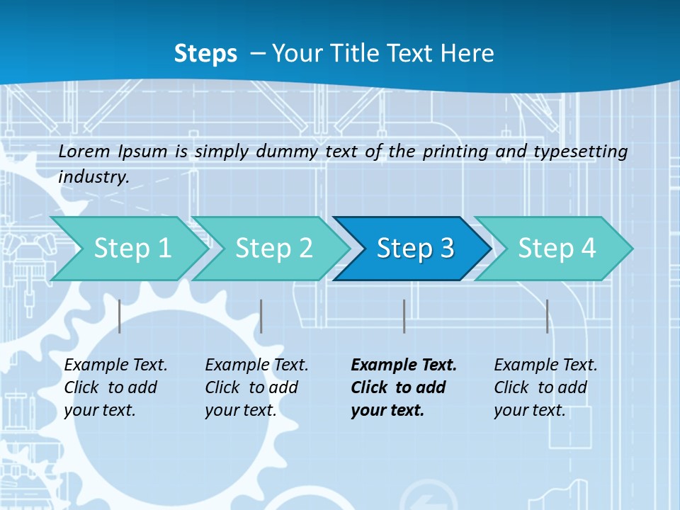 Line Automation Pattern PowerPoint Template