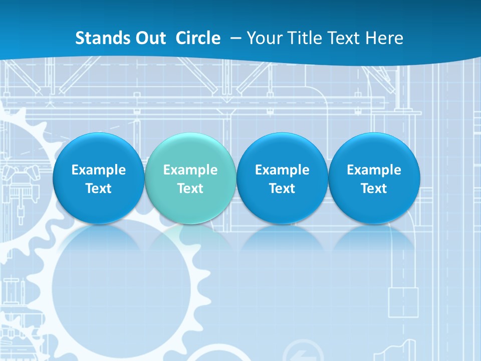 Line Automation Pattern PowerPoint Template