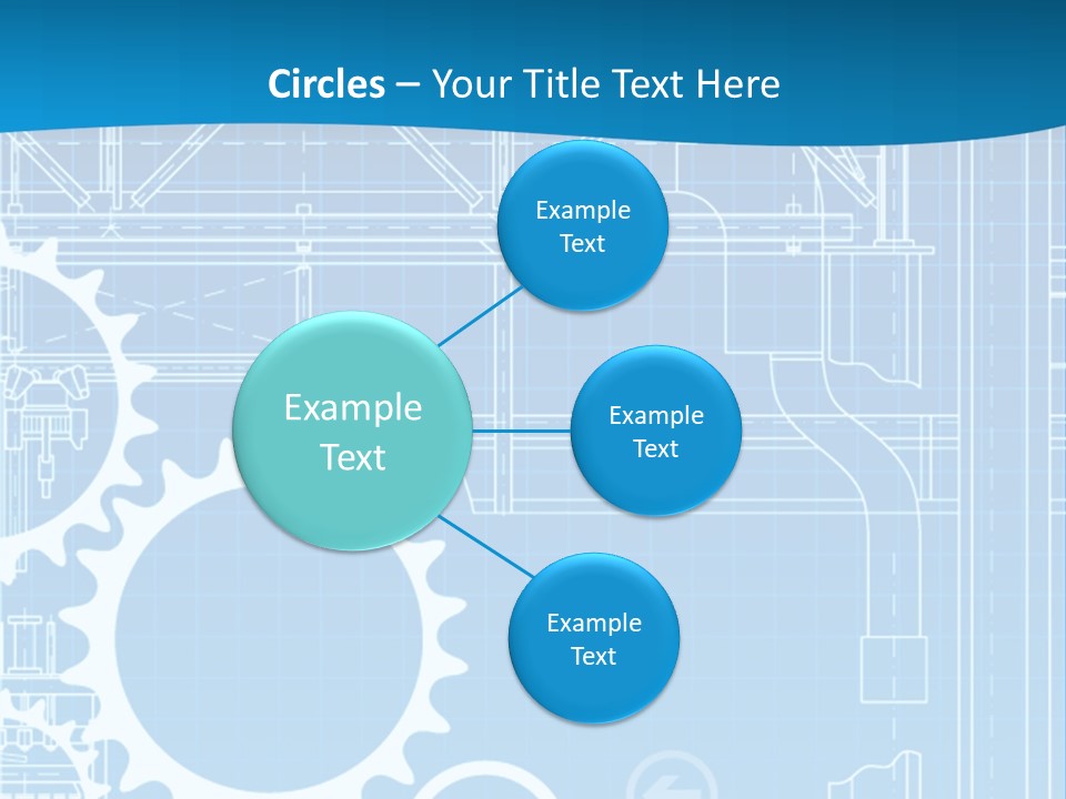 Line Automation Pattern PowerPoint Template