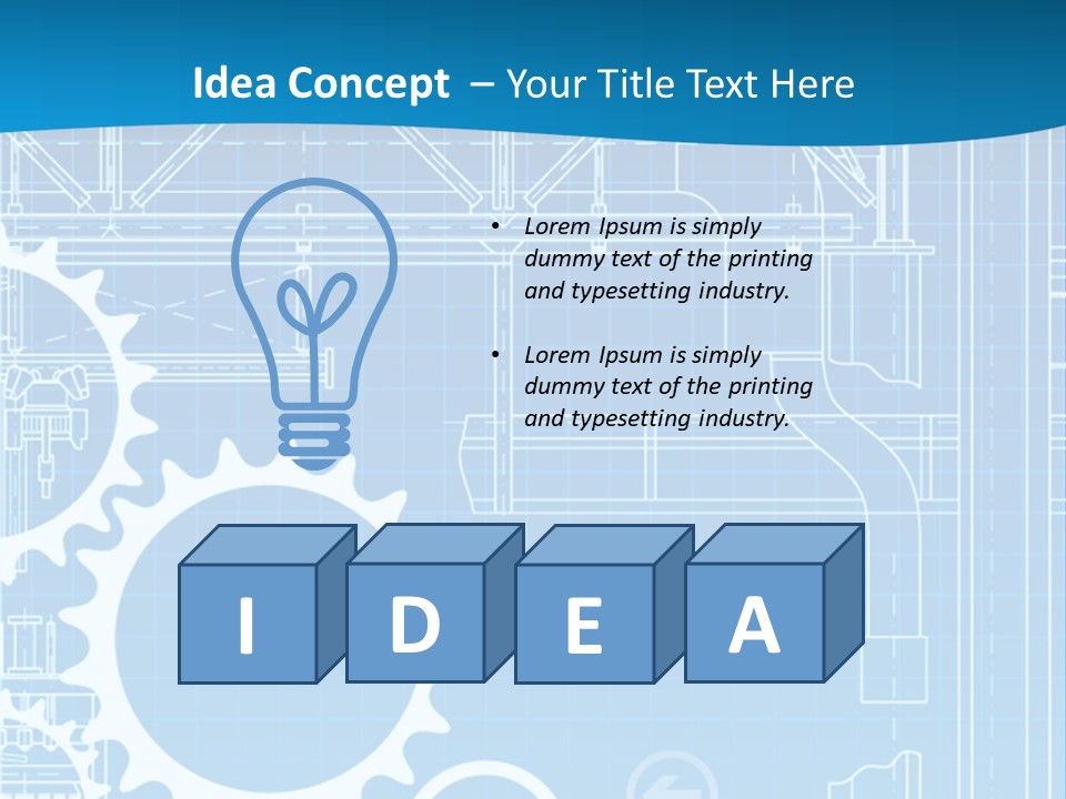 Line Automation Pattern PowerPoint Template