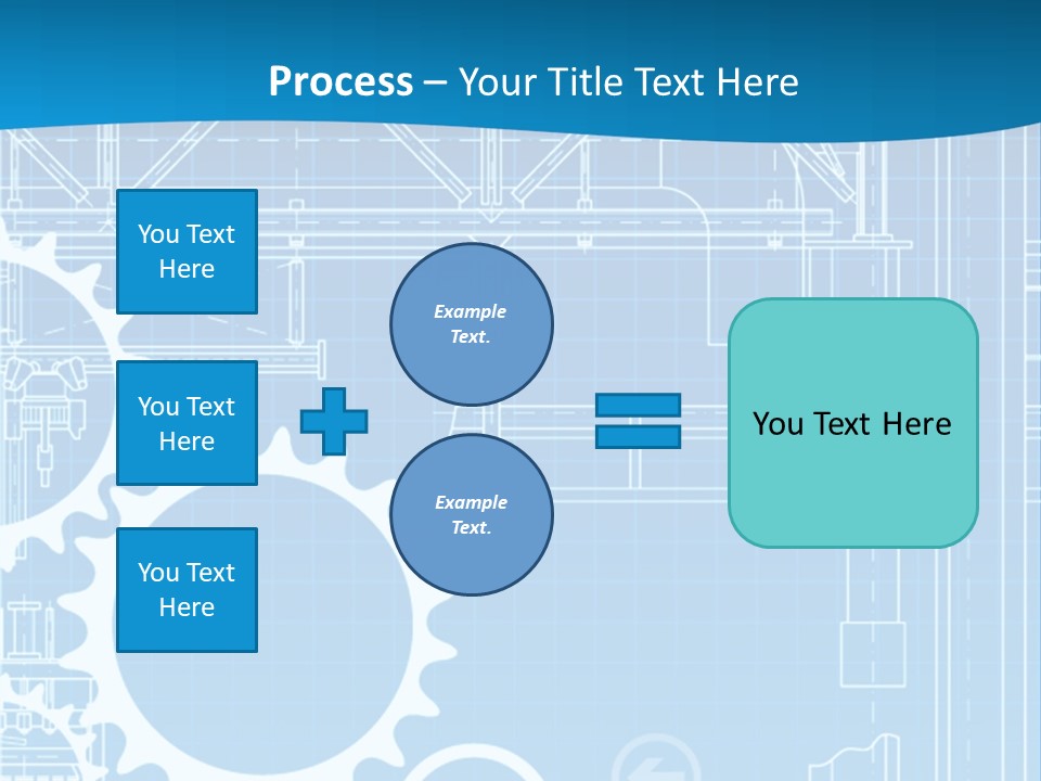Line Automation Pattern PowerPoint Template