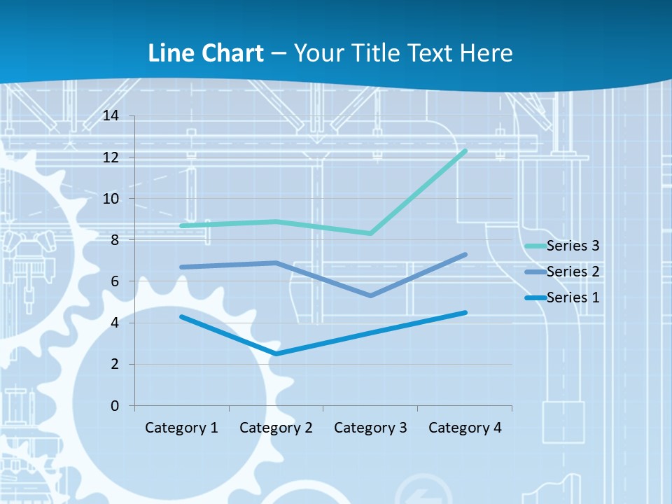 Line Automation Pattern PowerPoint Template