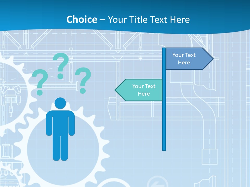Line Automation Pattern PowerPoint Template
