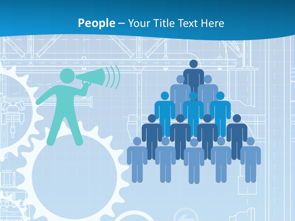 Line Automation Pattern PowerPoint Template