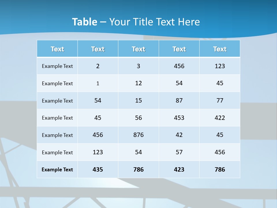 A Silhouette Of A Construction Worker On A Blue Background PowerPoint Template