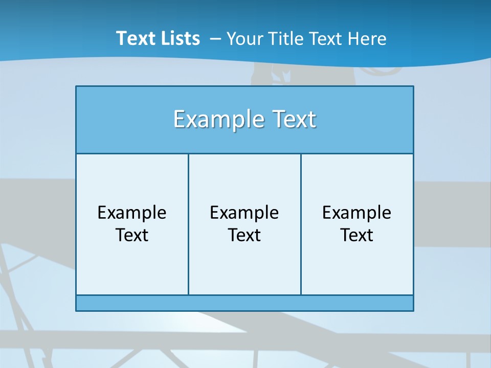 A Silhouette Of A Construction Worker On A Blue Background PowerPoint Template