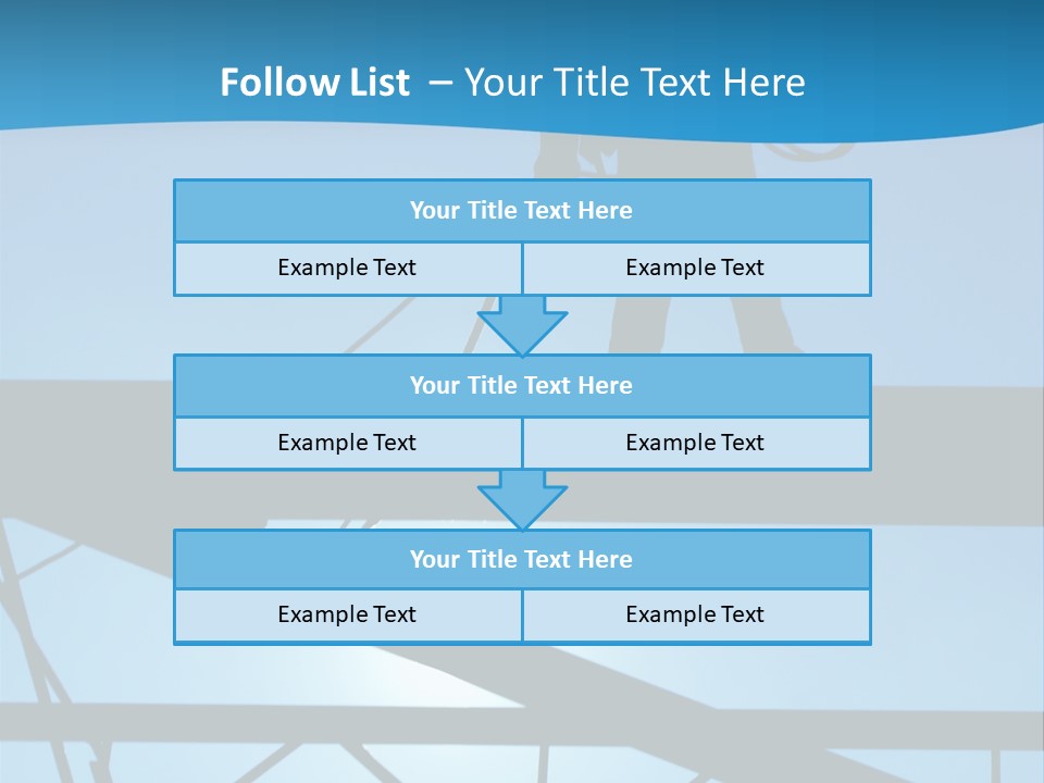A Silhouette Of A Construction Worker On A Blue Background PowerPoint Template