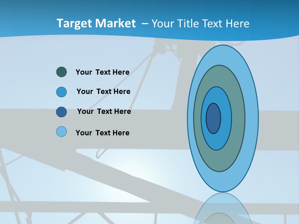 A Silhouette Of A Construction Worker On A Blue Background PowerPoint Template