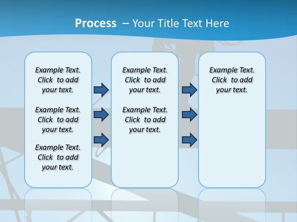 A Silhouette Of A Construction Worker On A Blue Background PowerPoint Template