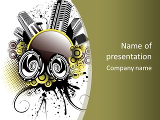A Powerpoint Presentation With An Abstract Design PowerPoint Template