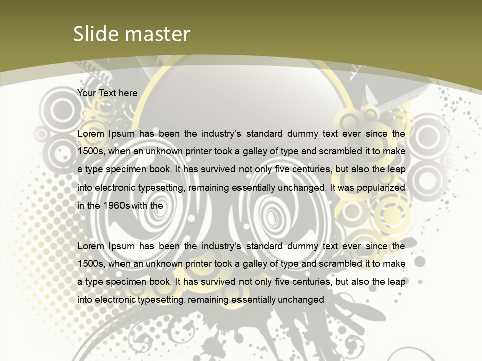 A Powerpoint Presentation With An Abstract Design PowerPoint Template