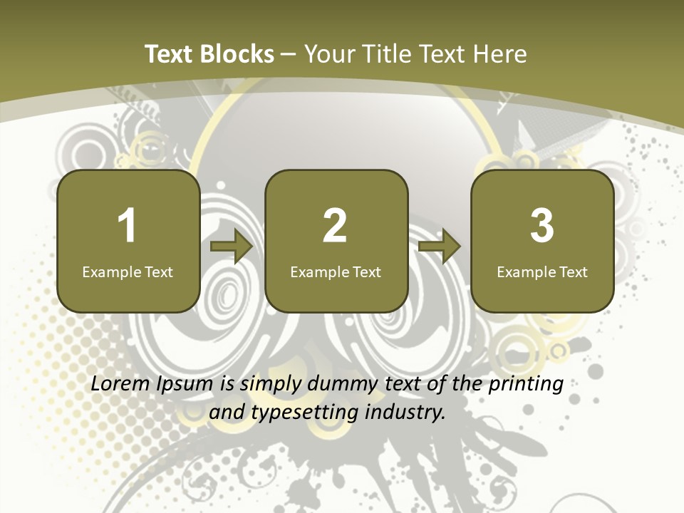 A Powerpoint Presentation With An Abstract Design PowerPoint Template