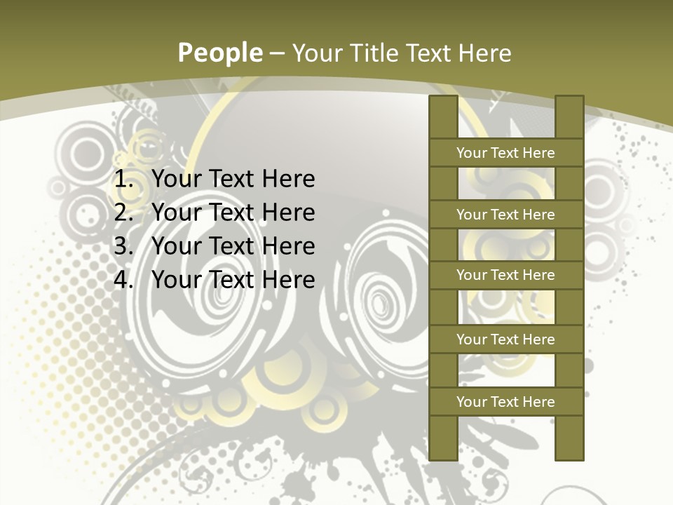A Powerpoint Presentation With An Abstract Design PowerPoint Template