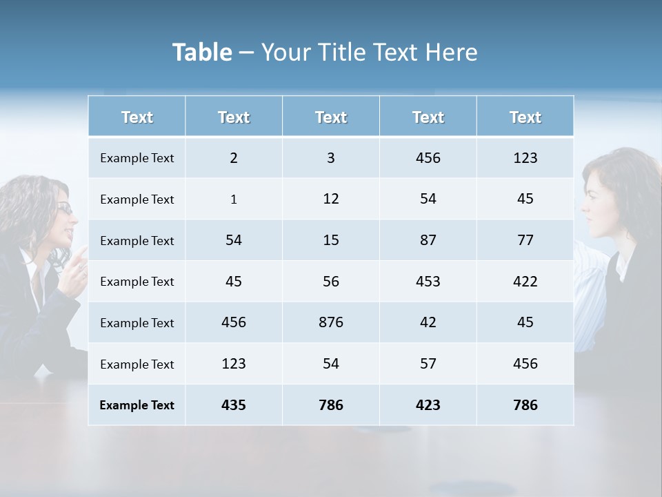 Financial Office Discussing PowerPoint Template
